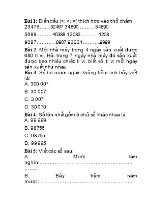 Đề ôn thi học sinh giỏi môn Toán Lớp 5